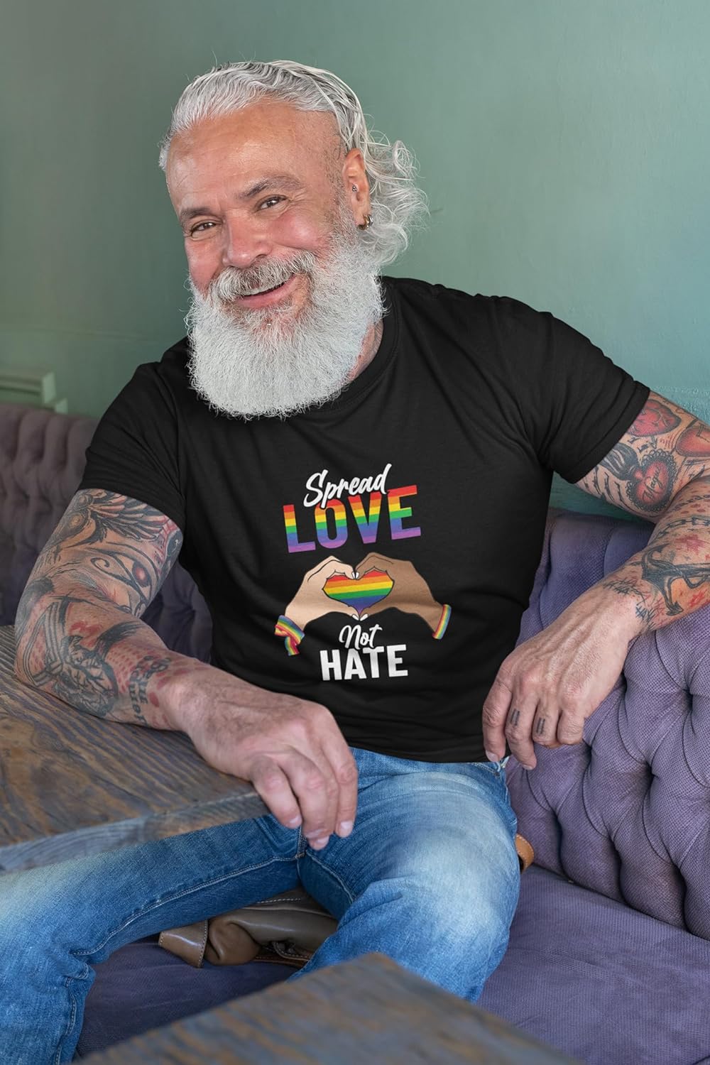 Pride Outfits for Women Shirt, Rainbow Pride Shirt, Spread Love Not Hate Pride Shirts for Woman and Men Pride Merch Tee Shirt T-Shirt