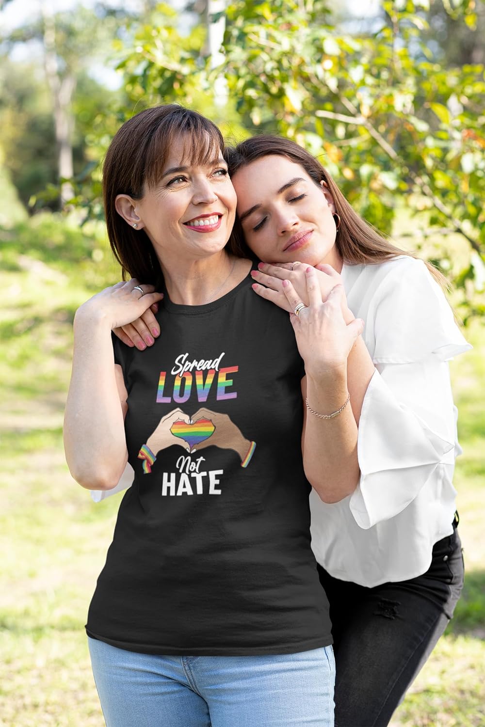 Pride Outfits for Women Shirt, Rainbow Pride Shirt, Spread Love Not Hate Pride Shirts for Woman and Men Pride Merch Tee Shirt T-Shirt