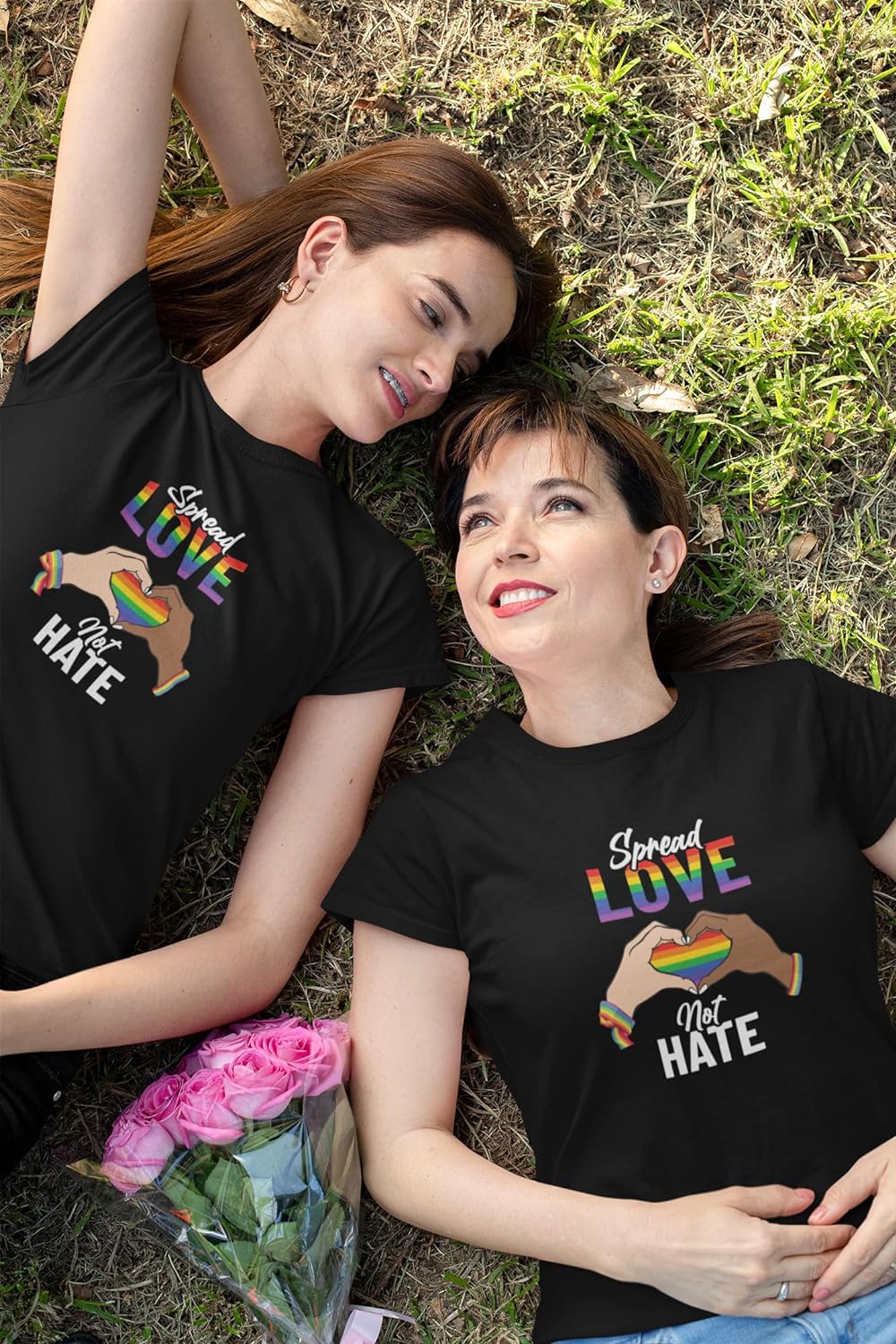 Pride Outfits for Women Shirt, Rainbow Pride Shirt, Spread Love Not Hate Pride Shirts for Woman and Men Pride Merch Tee Shirt T-Shirt