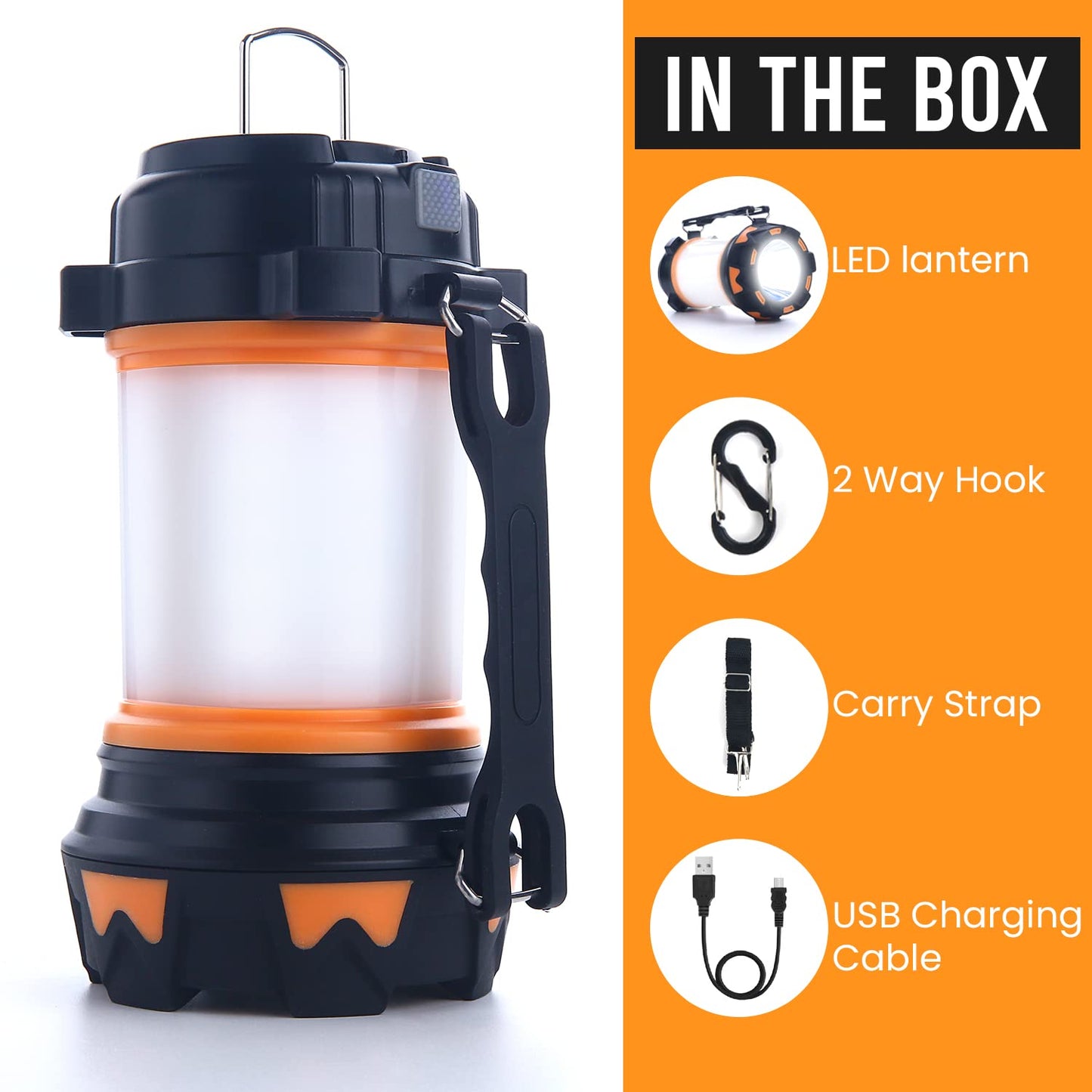 AYL LED Camping Lantern Rechargeable for Hurricane Emergency Survival, Power Outages, Hiking, Home, Tent Light