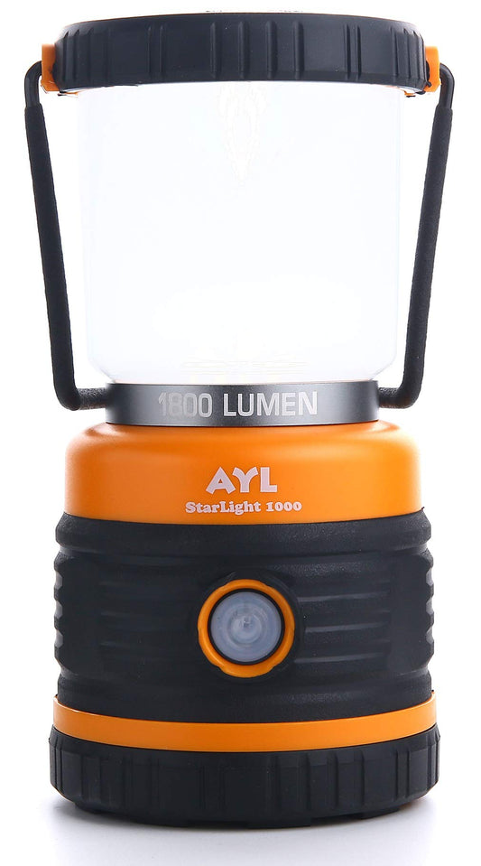 LED Camping Lantern, Battery Powered LED 1800LM, 4 Camping Lights Modes, Perfect Lantern Flashlight for Hurricane, Emergency Light, Storm, Power Outages, Survival Kits, Hiking, Fishing, Home and More