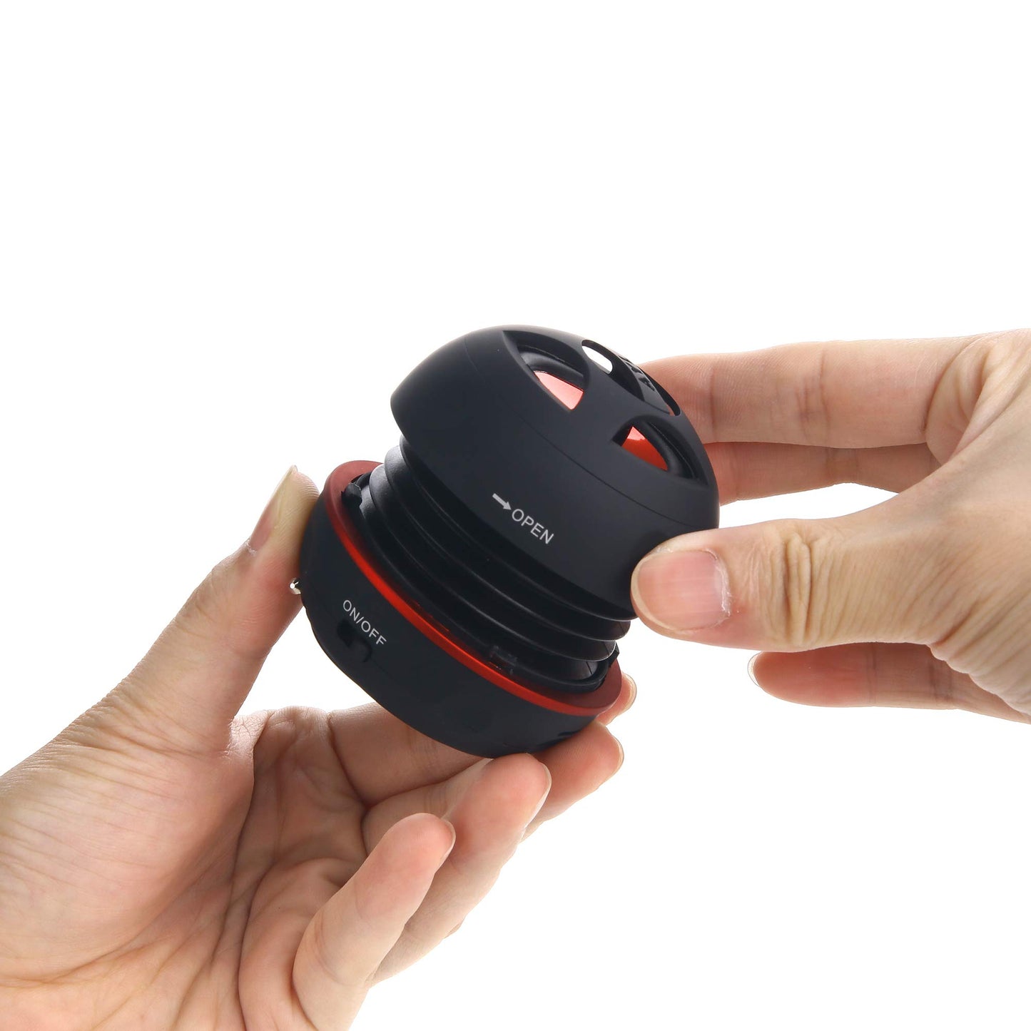 AYL Mini Speaker System, Portable Plug-in Speaker with 3.5mm Aux Input, External Audio for Laptop Computer, MP3 Player, iPhone, iPad, Cell Phone (Black)