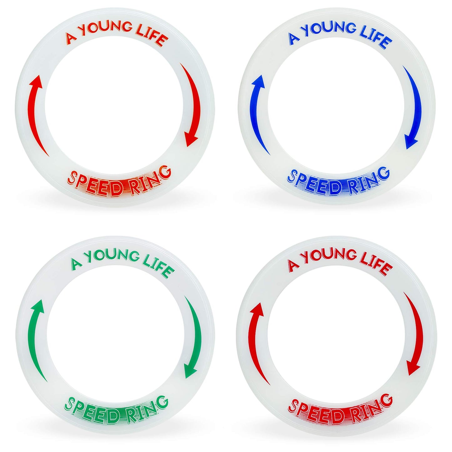[4 Pack] Kid's Flying Rings Flying Disc - Glow in The Dark - Fly Straight - Weight 1.15 OZ Only - Floats On The Water - Best Healthy Activities for Your Family - Party Outside and Play!