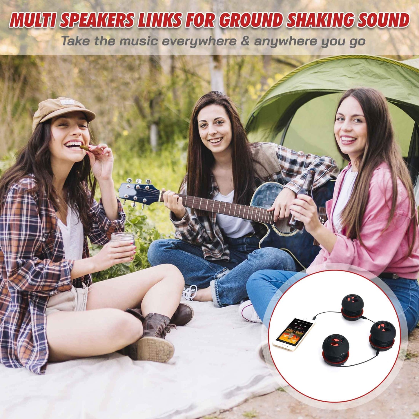AYL Mini Speaker System, Portable Plug-in Speaker with 3.5mm Aux Input, External Audio for Laptop Computer, MP3 Player, iPhone, iPad, Cell Phone (Black)