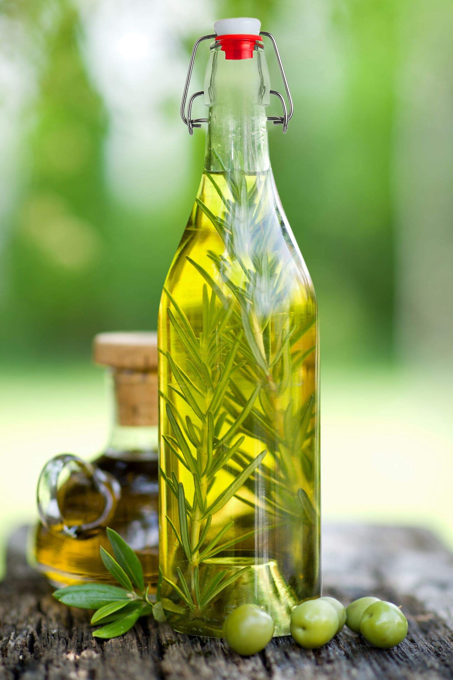 Flip Top Glass Bottle – Swing Top Brewing Bottle with Stopper for Beverages, Oil, Vinegar, Kombucha, Beer, Water, Soda, Kefir – Airtight Lid & Leak Proof Cap – Clear