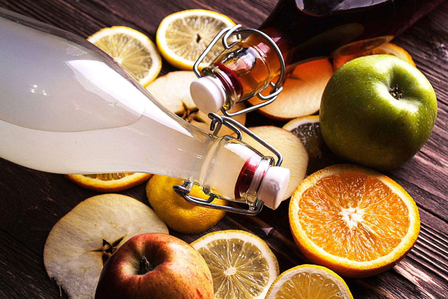 Flip Top Glass Bottle [1 Liter / 33 fl. oz.] [Pack of 6] – Swing Brewing with Stopper for Beverages, Oil, Vinegar, Kombucha, Beer, Water, Soda, Kefir Airtight Lid & Leak Proof Cap Clear