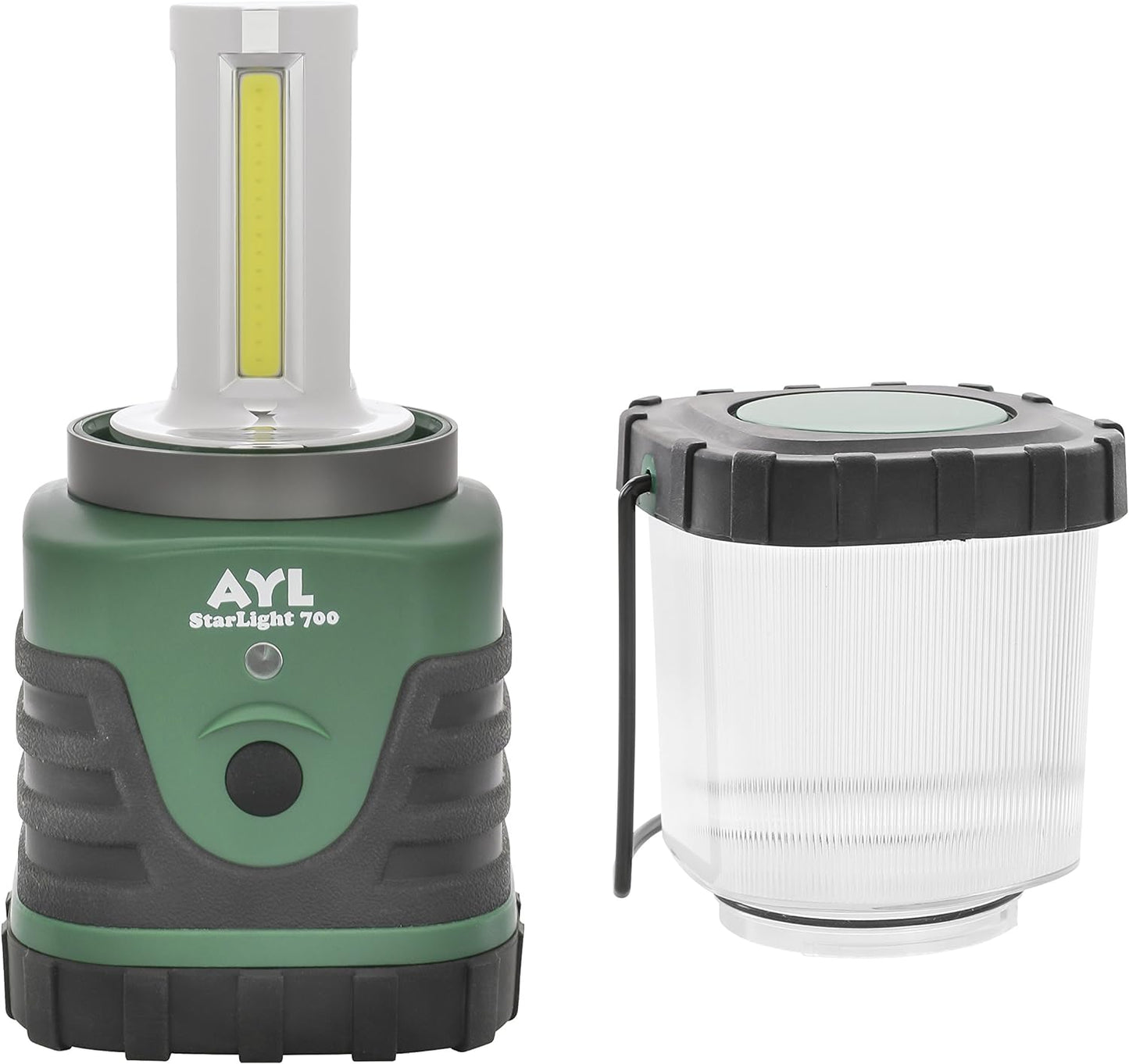 (2 Pack) AYL Starlight 700 - Water Resistant - Shock Proof - Long Lasting Up to 6 Days - 1300 Lumens Ultra Bright LED Lantern - Perfect Lantern for Hiking, Camping, Emergencies, Hurricanes, Outages